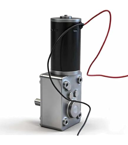Greartisan DC 12V 10RPM 40Kg.cm 8mm Double Shafts Self-Locking